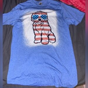 Golden doodle Patriotic shirt small